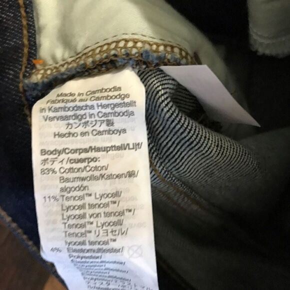 Madewell dark wash jeans Size 25 skinny inseam 29” denim casual mid rise - Picture 6 of 6